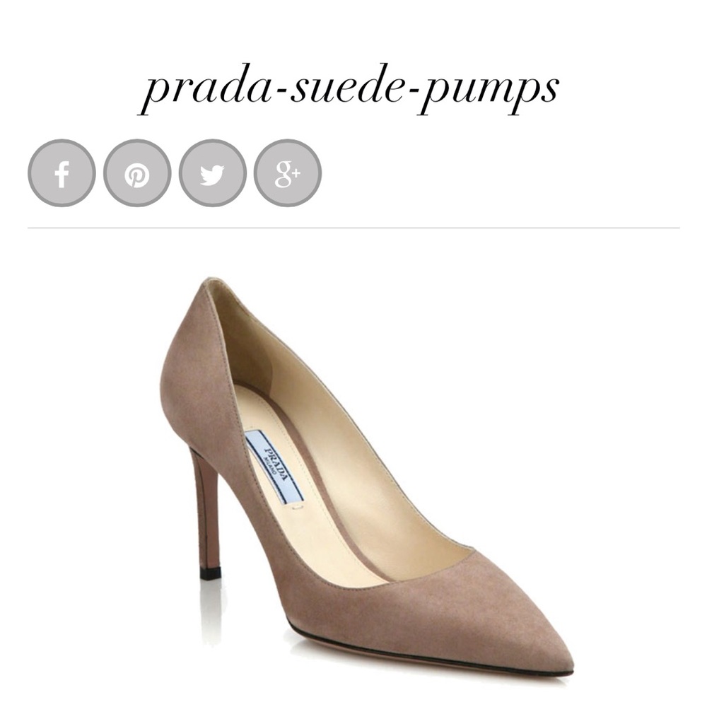 PRADA classic Nude Pumps